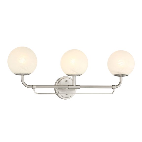 Minka Lavery 3793-84 Whitehall 3 Light 28" Wide Bathroom Vanity Light - Nickel