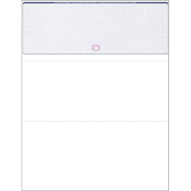 Compuchecks 50 high Security Check Paper Compatible with QuickBooks Blank Computer Check on Top