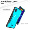 thumbnail image 3 of ExoGuard For Cricket Vision Plus Case, Phone Case with Screen Protector and Kickstand (Blue), 3 of 7