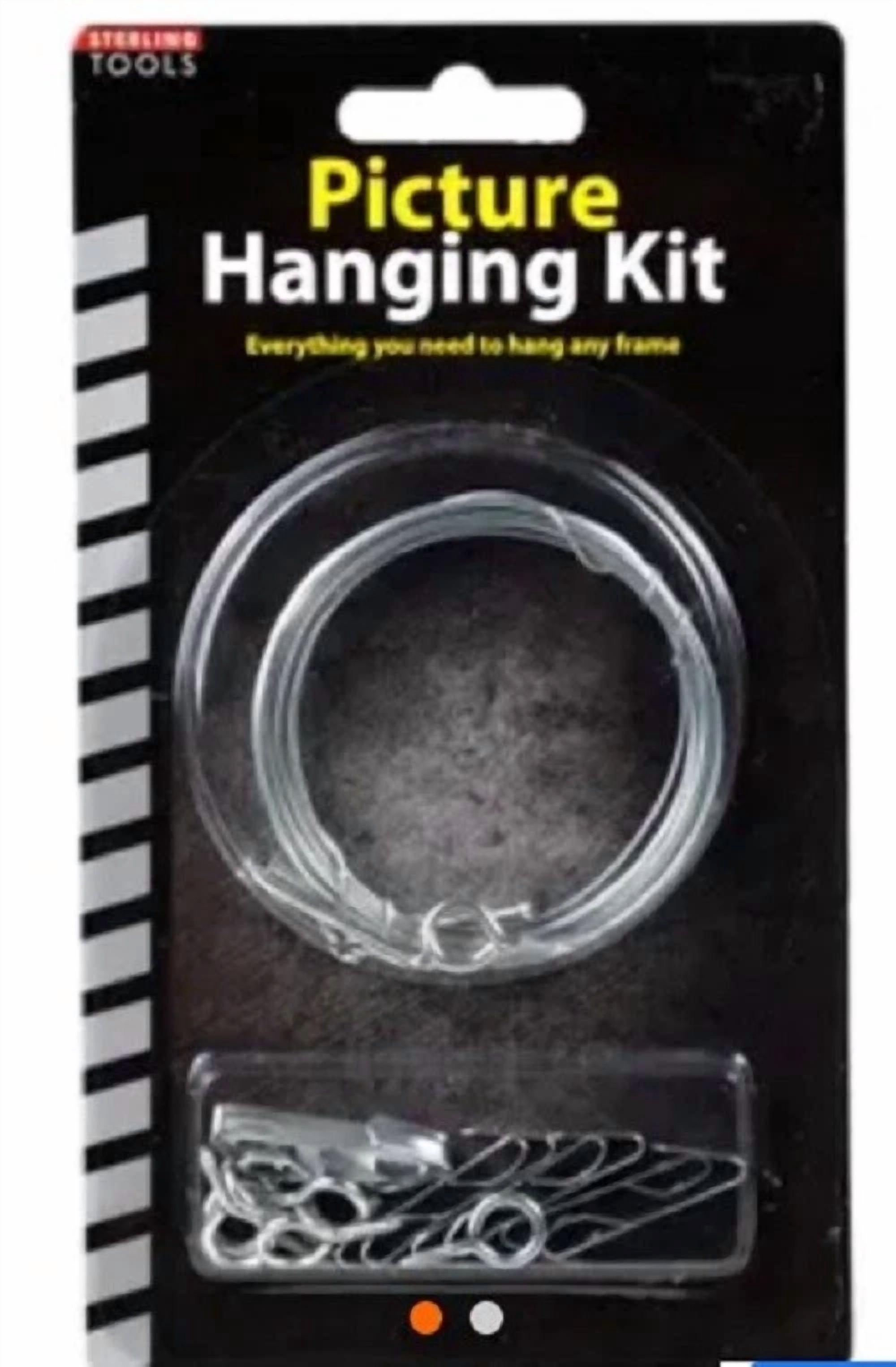 2 Pack Metal Picture Hanging Kit - Everything You Need To Hang Any Frame