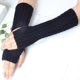 thumbnail image 1 of Guantes de invierno para mujer, de punto, cálidos, de medio dedo, abiertos, de poliéster, 1 of 3