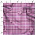 thumbnail image 2 of Soimoi Crepe Silk Fabric Plaid Check Printed Fabric 1 Yard 42 Inch Wide, 2 of 5