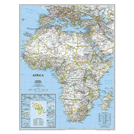 National Geographic Reference Map National Geographic Africa Wall Map - Classic (24 X 30.75 In), (Paperback)