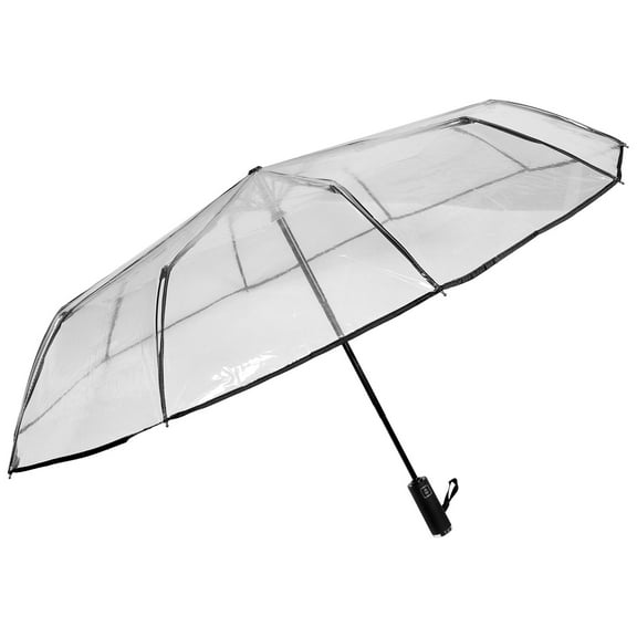 NUTEDOM Clear Automatic Open Close Umbrella, Compact and Large Size, Windproof Rain for Men and Women