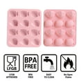 thumbnail image 3 of Kitchen baking mold -12-hole fruit silicone ice cube mold chocolate soft candy dessert baking mold cake moldpink, 3 of 5