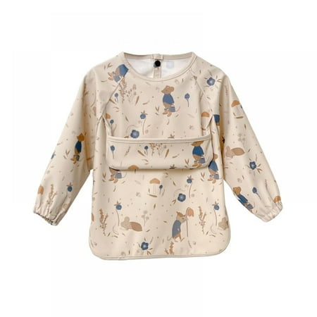 

Baby Bibs Baby and Toddler Waterproof Long Sleeve Bib Easy to Clean Baby Bibs for Eating