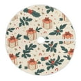 thumbnail image 6 of Yayeee Christmas Tree Skirt 47 inches for Xmas Tree Holiday Party Decoration, Orange Christmas Gift Pattern, 6 of 6