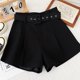 thumbnail image 5 of Guardurnaity Pantalones cortos casuales Ropa de mujer Pantalones sueltos Lavable Mano de obra fina Superficie lisa Ajustable Pierna ancha A-line Type2 NO2, 5 of 6