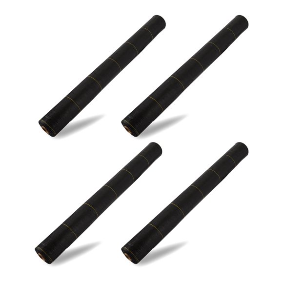 DeWitt 4-Pack Sunbelt Weed Barrier Fabric 3.2 oz, Heavy-Duty Ground Cover, 6 x 300 Feet