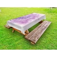 thumbnail image 1 of Flower Outdoor Tablecloth, Dreamy Tree Body View with Cloudy Details Love and Affection Valentines Inspired Motif, Decorative Washable Fabric Picnic Table Cloth, 58 X 84 Inches,Purple, by Ambesonne, 1 of 2