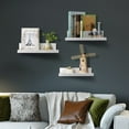 thumbnail image 6 of Floating Shelves, Sindcom Home Wood Shelf Wall Mounted, Set of 5, Multiple Sizes, White, 6 of 6