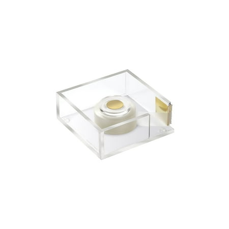 UPC: 0821276320254 | Russell+Hazel Bloc Desktop Dispenser Clear/Gold 24448326