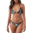 thumbnail image 1 of Fotbe Gothic Skull Floral Art Traje de Baño para Mujer de Dos Piezas – Bikini Sexy de Tirantes Tipo Halter con Diseño Triangular, 1 of 6