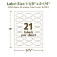 thumbnail image 6 of Avery EcoFriendly Oval Scalloped Labels, 1-1/8" x 2-1/4", 1,050ct, 6 of 10