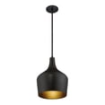 thumbnail image 1 of Meridian M70020ORB 1 Light Pendant - solid metal shade with Oil Rubbed Bronze, 1 of 1