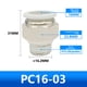 thumbnail image 1 of Junta neumática para PC, rosca 8-02, conexión rápida, conexión rápida para tubería de aire, 6-01, dientes 4/10/12/16-03, 1 of 6