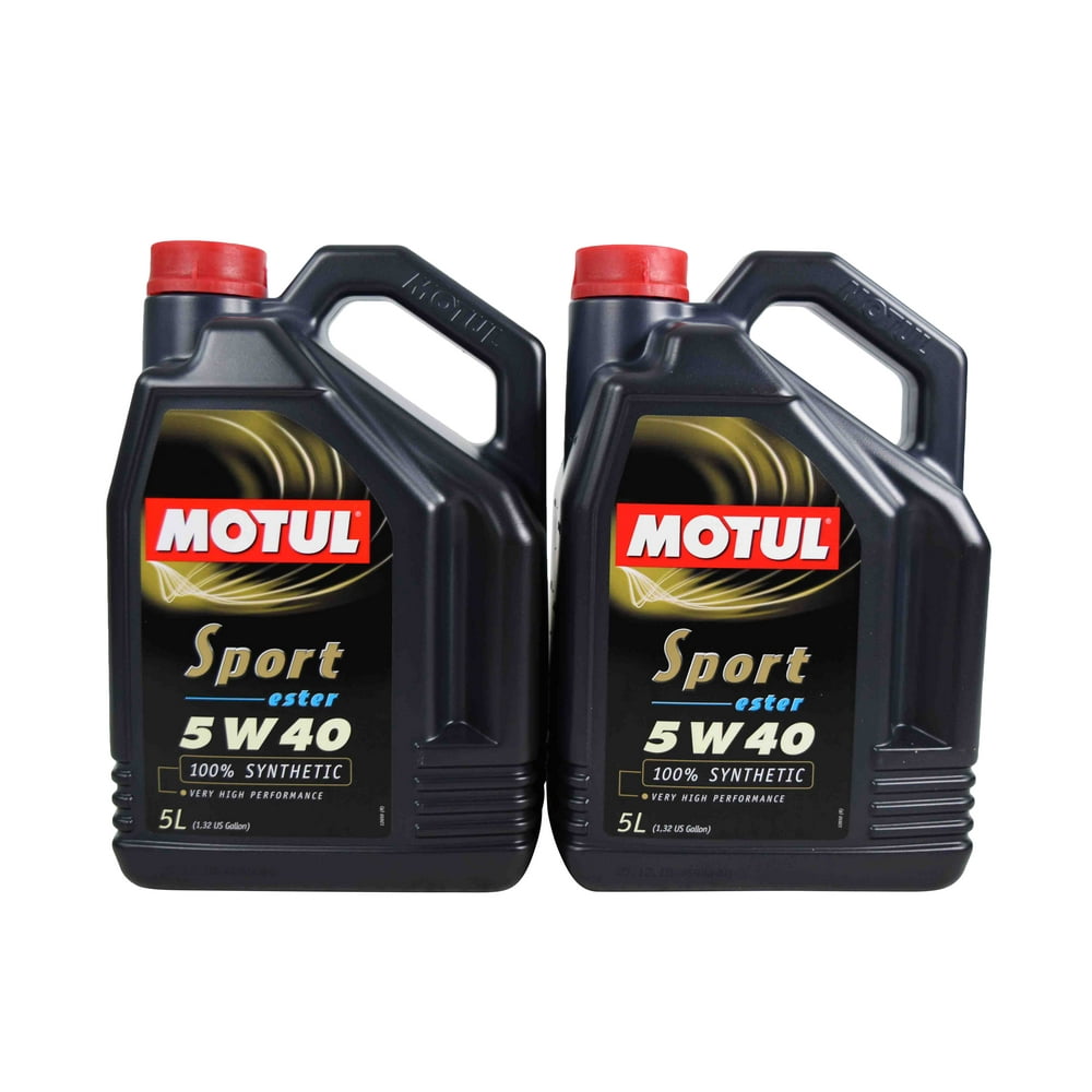Motul 105700 Sport 5W40 Full Synthetic Ester Motor Oil 5W