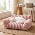 thumbnail image 6 of All-Season Washable Pet Sofa Bed with Removable Cover – 4-Piece Bolster Cushion Set, Non-Slip Base, Soft Filling for Small Dogs and Cats, 50x40cm, 6 of 7