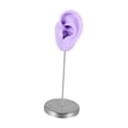 thumbnail image 2 of Organizador de modelos de orejas de silicona, soporte de exhibición de aretes reutilizable para partes del cuerpo. Púrpura a la izquierda, 2 of 9