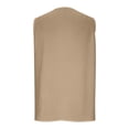 thumbnail image 4 of Womens Cotton Linen Vests, Sleeveless Shirts for Women Summer Casual Vintage Solid Color Button Down Dressy Blouses Tank Tops, 4 of 6