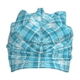 thumbnail image 3 of Honeii blue plaid Snowflake Print Kids Knit Beanie Watch Hat ,Knit Cap for Boys and Girls, 3 of 7