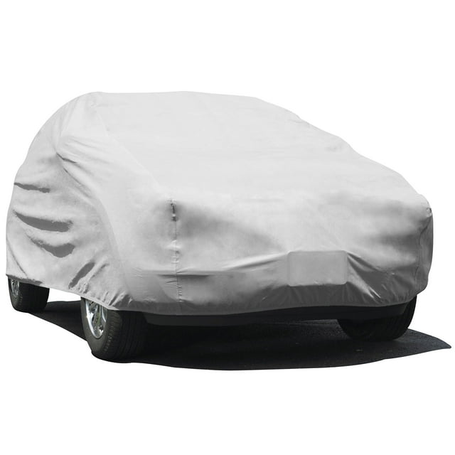 Funda de coche, Se adapta a sedanes de hasta 398.78 cm, B-1 - (polipropileno, gris), gris, Size U1: Fits SUVs up to 15'6" Long