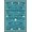 Blue Teal, Pattern 13, variant on ODIKA 8'x10' Washable Area Rug Turtle Ocean Starfish Border Entry Themed Teal Beachy Nautical Flowing Dynamic for Living Room, Under Sectional, Family , Durable, Non-Slip
