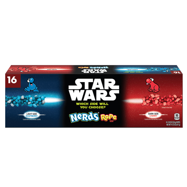 Nerds Dark Side Red Cherry & Light Side Blue Raspberry Rope, Star Wars