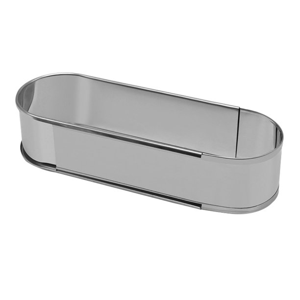 Molde retráctil retráctil de molde de mousse de acero inoxidable 1 UNID para cocinar plateado