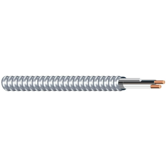 Woods 68579223 100' 14/2 MC Alum Cable; 100 Foot