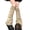 Khaki, variant on 1 Pair Leg Warmers Flared Knitted Thickened Knee High Stretchy Keep Warm Solid Color Autumn Winter Women Boot S