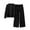 Black, variant on Feancey Womens Casual 2 Piece Outfits Elegant Casual Button Down Shirt and Wide Leg Pants Lounge Sets Fall Fashion Office Two Piece with Pockets Black Free Size