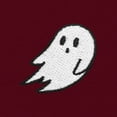 thumbnail image 2 of Dalix Ghost Embroidered Zip Hoodie Fleece Long Sleeve Pocket Warm Soft Mens in Maroon M Medium, 2 of 5