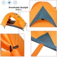 thumbnail image 5 of 1 2 3 Person 3 Season Tent for Camping Backpacking Hiking Easy Set Up Waterproof Lightweight Professional Double Layer Aluminum Rod & Carry Bag, 5 of 7