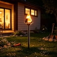 thumbnail image 4 of Solar Torch Light with Flickering Flame, Plastic Waterproof Large LED Garden Stake Lamp,for Halloween Decor Outside Garden Patio Pathway Yard Landscape Decoration, 4 of 9