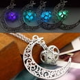 thumbnail image 5 of Coeur de Lune Mignonne Lueur dans le Collier Sombre, 5 of 5
