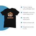 thumbnail image 2 of Novelty Genius "Meowdy" Funny Cat Shirt, Midweight Ringspun Cotton T-Shirt, Mens/Womens Fits, 2 of 5
