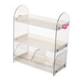 thumbnail image 2 of Luzkey Coffee Cup Rack Clear Countertop Organizer for Hotel Kitchen Pantry Tabletop White, 2 of 8