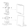thumbnail image 2 of Clear Adjustable Trading Card Mount & Display Shelf Stand for Graded Collectibles | PS Material, Fits 4.75"-6.25" Cards | Wall or Shelf Mount for Living Room, Office, Game Room Decor, 2 of 14