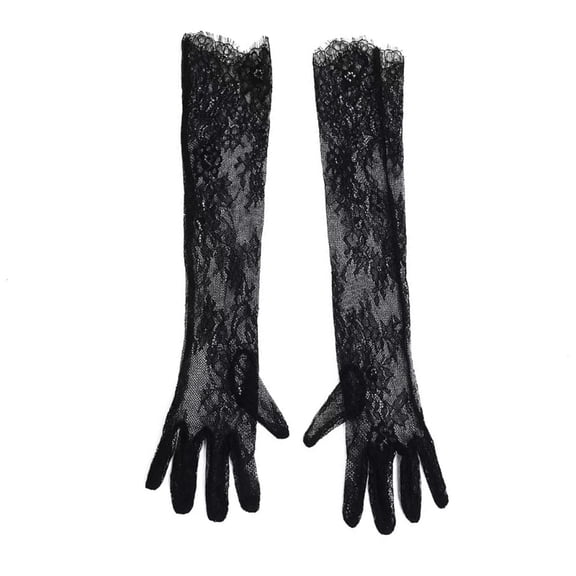 1pair Masquerades Lace Gloves Ladies' Dress Gloves Luxurious Lace Mittens