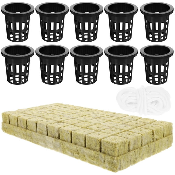 BEADCEST Hydroponics Growing System Kit 1 Set Cotton Rope For Novice Gardeners Indoor Planting