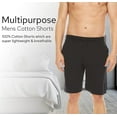 thumbnail image 3 of Men's 100% Cotton Lounge Sleep Pajama PJ Casual Shorts, 3 of 6