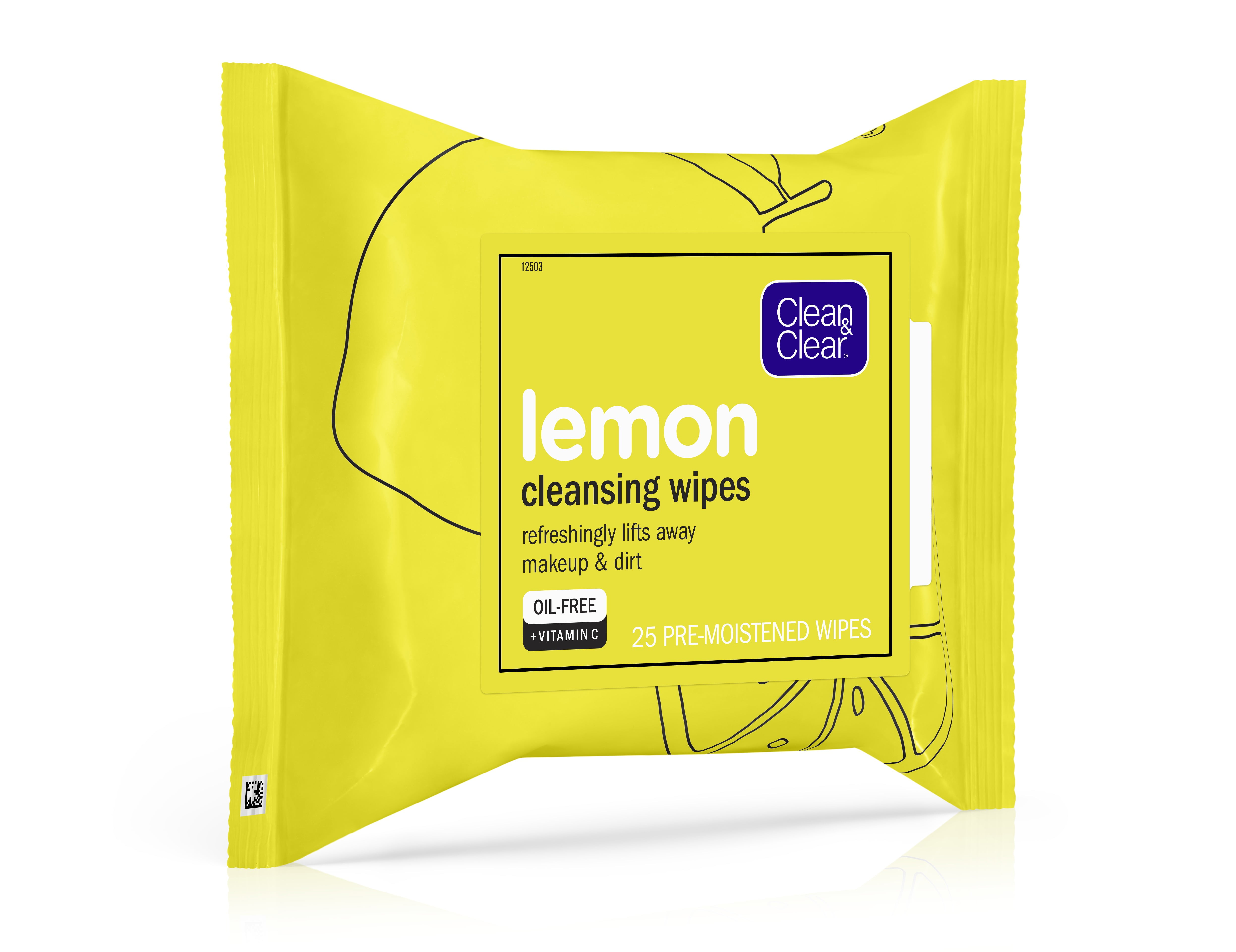 Clean & Clear Clean & Clear OilFree Lemon Face Cleanser Wipes with