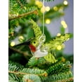 thumbnail image 3 of Adorno colgante Nefelibata con forma de colibrí de cristal, 9 cm, color verde, 3 of 5
