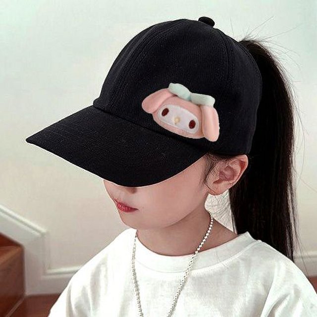 Kuromi My melody Cinnamoroll Sanrio anime peripheral kawaii cute cartoon gorra de béisbol para niños, visera creativa con visera Fivean unisex