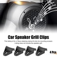 thumbnail image 2 of 4pcs Black Car New Subwoofer Speak Grill Clips Clamps Fit for 4" 6" 8" 10" 12" 15", 2 of 6