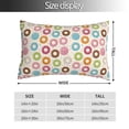 thumbnail image 2 of Honeii Colorful Donuts Print Pillow Cases,Plush Throw Pillow Covers,Decorative Pillowcase for Sofa, Couch, Living Room-14"x20", 2 of 6