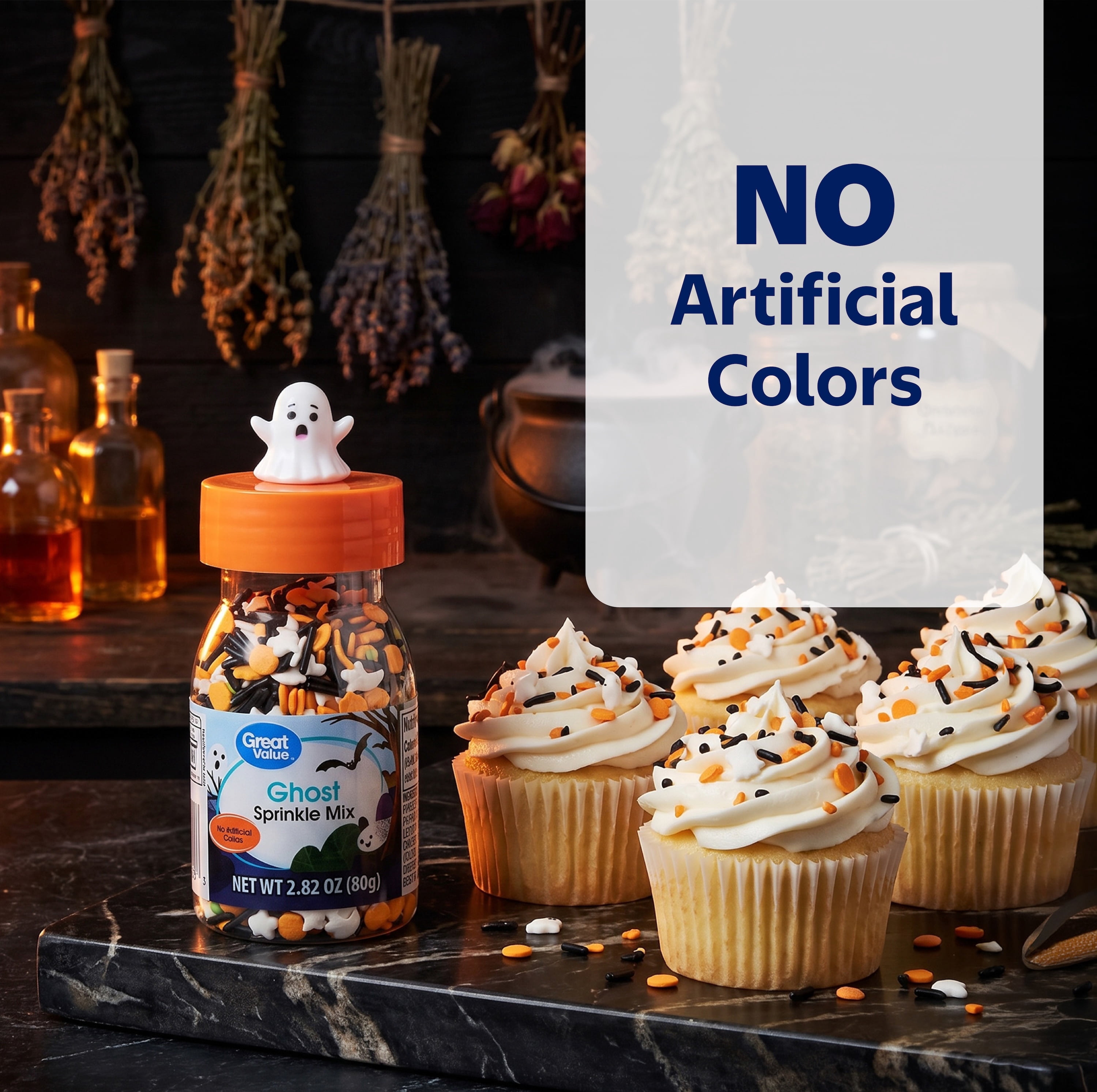 Great Value Ghost Decorating Sprinkle Mix, 2.82 oz