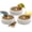 3 PCS, variant on Lethargic Pumice Stone Bird Feeder Bowl, 5.91 in x 1.57 in Natural Stone Feeding Dish, Stable One-Piece Design for Pet Birds
