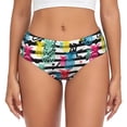 thumbnail image 1 of Fotbe Trendy Colorful Pineapples 1 Calzones Estampados para Mujer – Ropa Interior de Algodón, Cómoda, Suave y Elástica-XX-Large, 1 of 6